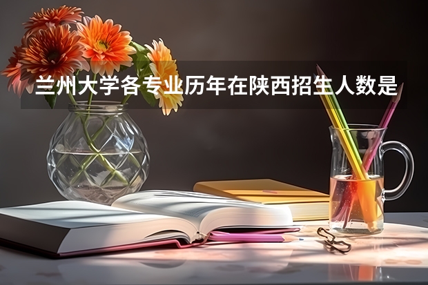兰州大学各专业历年在陕西招生人数是多少