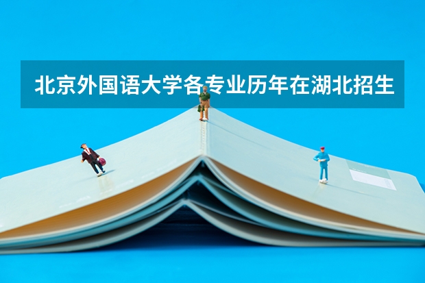 北京外国语大学各专业历年在湖北招生人数是多少