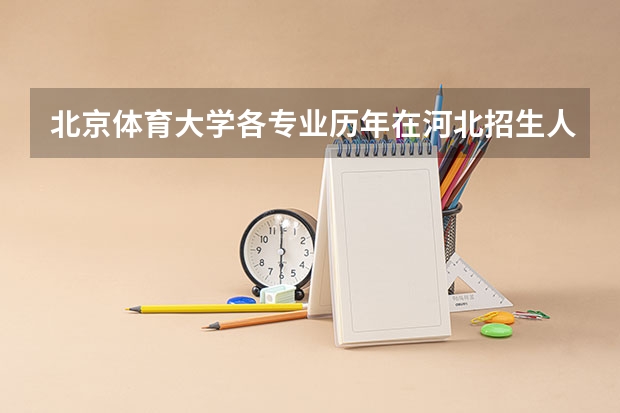 北京体育大学各专业历年在河北招生人数是多少