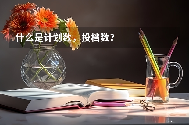 什么是计划数，投档数？