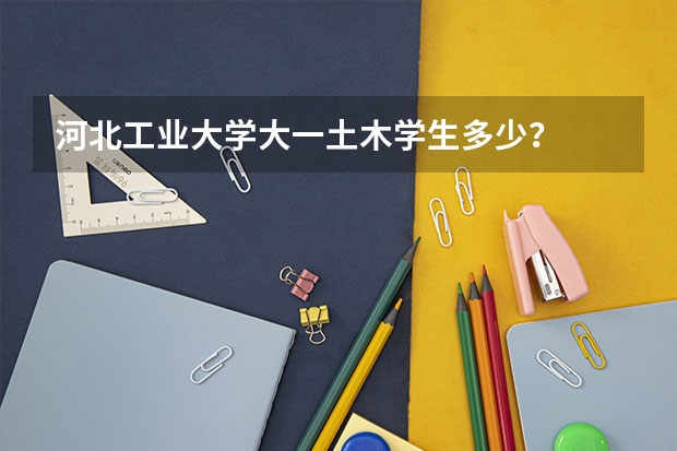 河北工业大学大一土木学生多少？