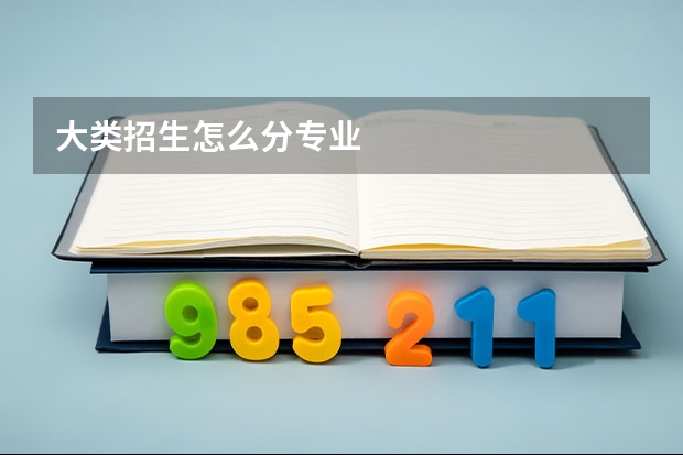 大类招生怎么分专业