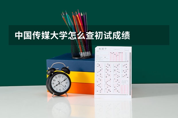 中国传媒大学怎么查初试成绩