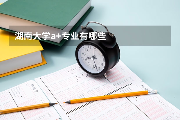 湖南大学a+专业有哪些