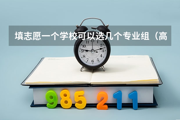填志愿一个学校可以选几个专业组（高考可以报几个学校和专业？）