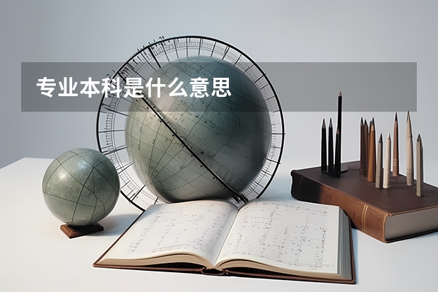 专业本科是什么意思