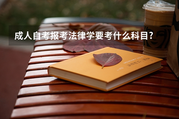 成人自考报考法律学要考什么科目?