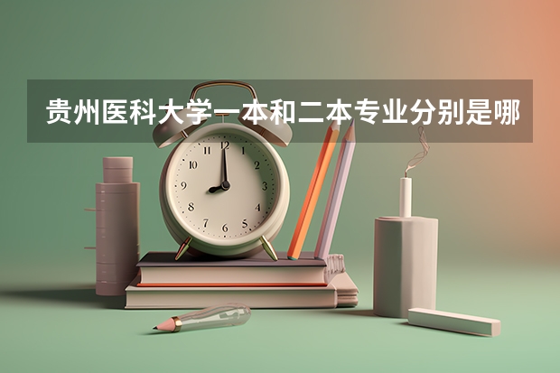 贵州医科大学一本和二本专业分别是哪些？