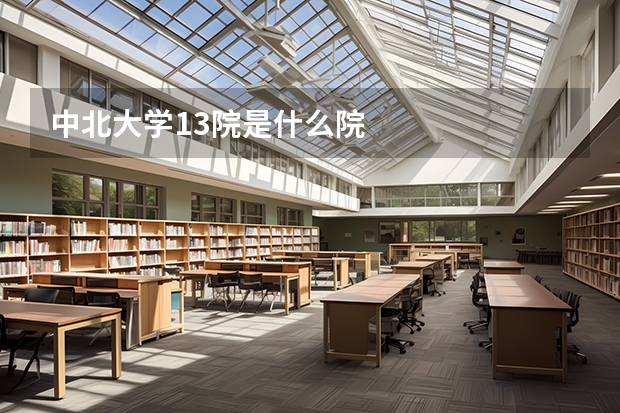中北大学13院是什么院
