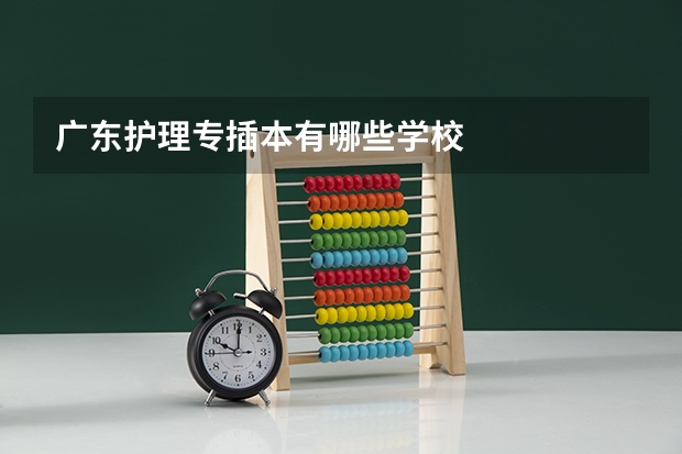 广东护理专插本有哪些学校