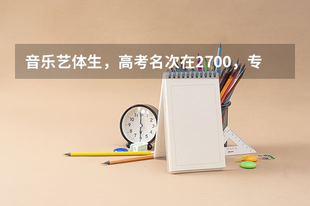 音乐艺体生,高考名次在2700,专业课超二十分,文化课超六十分,哪些