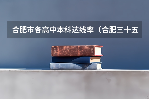 合肥市各高中本科达线率（合肥三十五中高考升学率）
