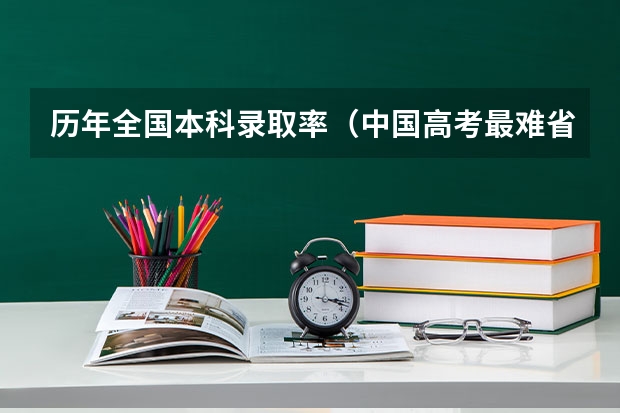 历年全国本科录取率（中国高考最难省份排名）