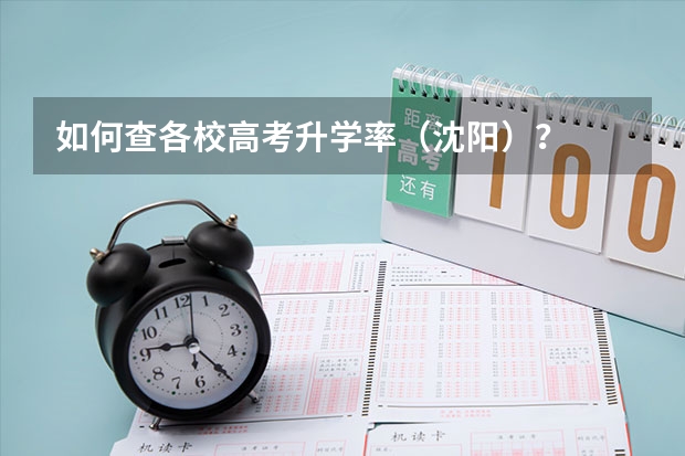 如何查各校高考升学率（沈阳）？