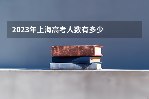 2023年上海高考人数有多少