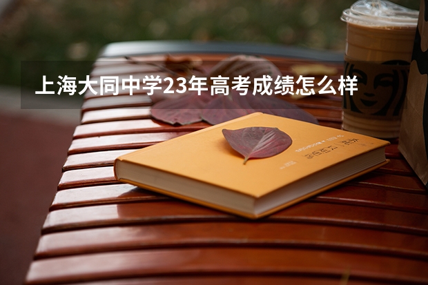 上海大同中学23年高考成绩怎么样
