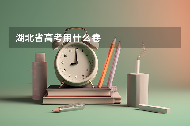 湖北省高考用什么卷
