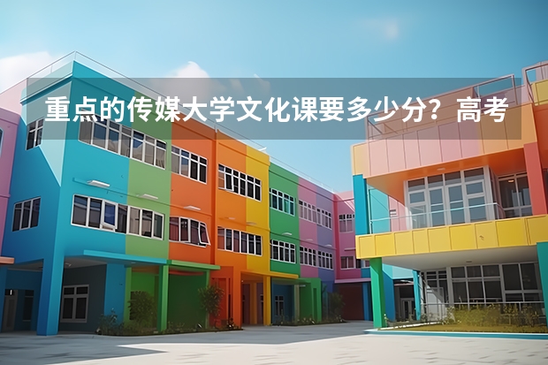 重点的传媒大学文化课要多少分？高考为例