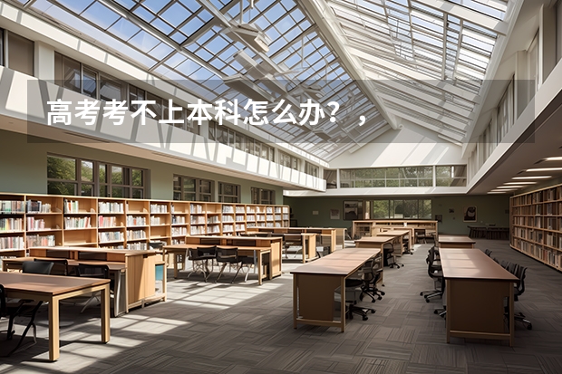 高考考不上本科怎么办？，