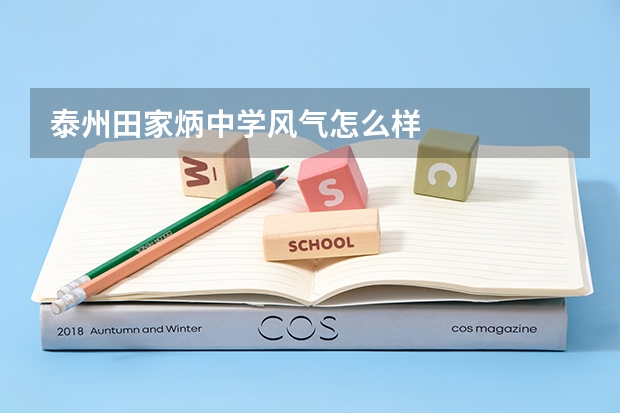 泰州田家炳中学风气怎么样