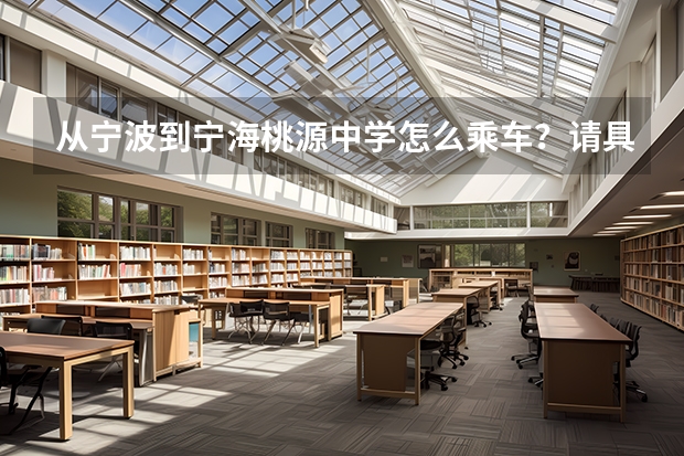 从宁波到宁海桃源中学怎么乘车？请具体一点。
