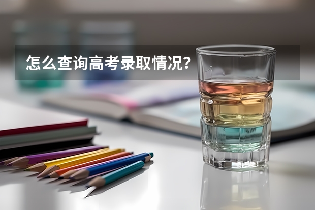 怎么查询高考录取情况？