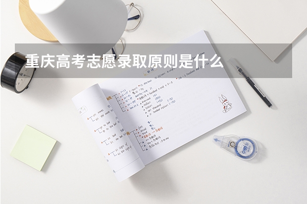 重庆高考志愿录取原则是什么