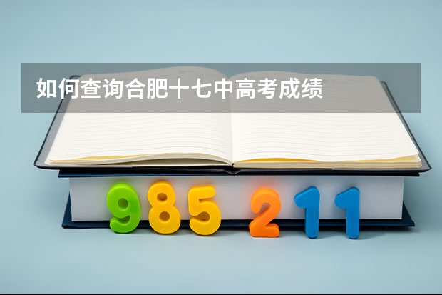 如何查询合肥十七中高考成绩