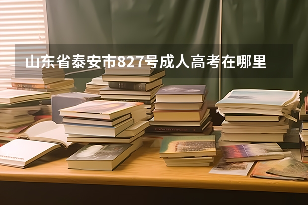 山东省泰安市8.27号成人高考在哪里确认