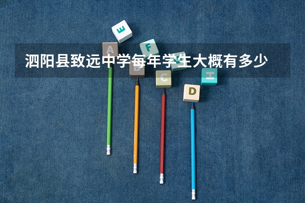 泗阳县致远中学每年学生大概有多少