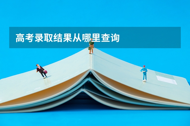 高考录取结果从哪里查询
