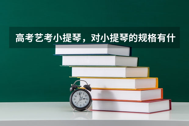 高考艺考小提琴,对小提琴的规格有什么要求