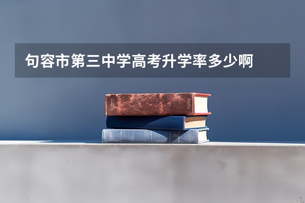 句容市第三中学高考升学率多少啊