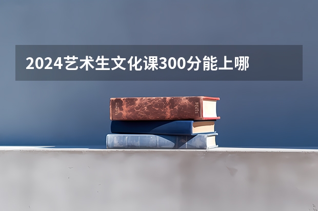2024艺术生文化课300分能上哪些学校