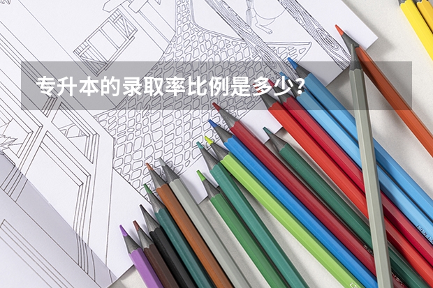 专升本的录取率比例是多少?