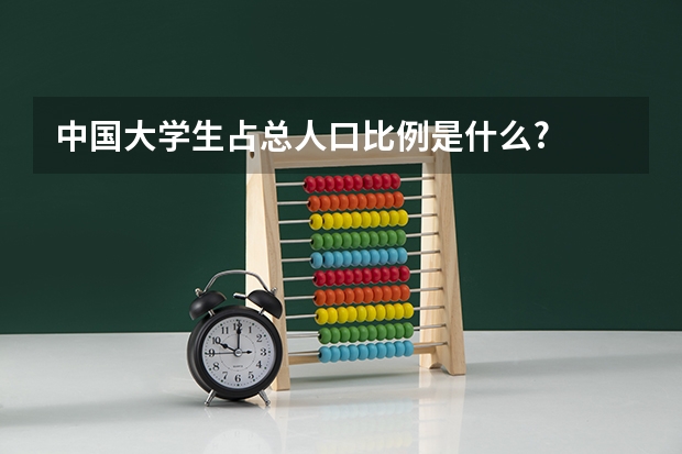 中国大学生占总人口比例是什么?