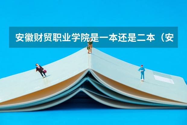 安徽财贸职业学院是一本还是二本（安徽财贸职业学院几本）