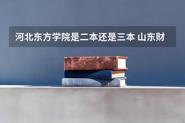 河北东方学院是二本还是三本 山东财经大学东方学院是几本