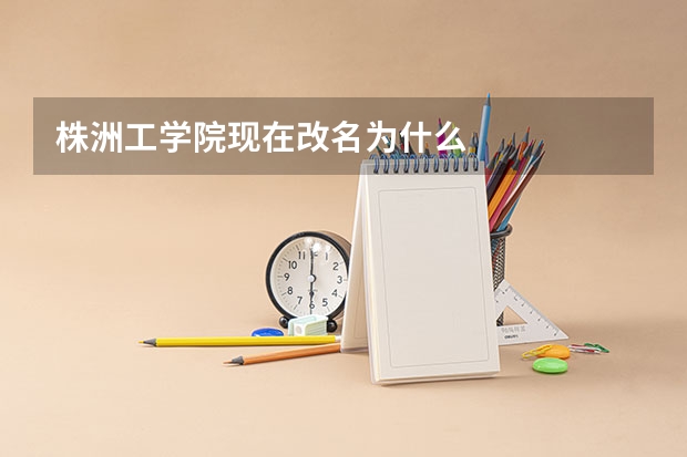 株洲工学院现在改名为什么